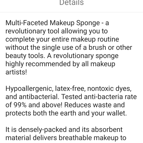 Make up Sponge multi Faceted. Women girl, teen - Picture 12 of 16